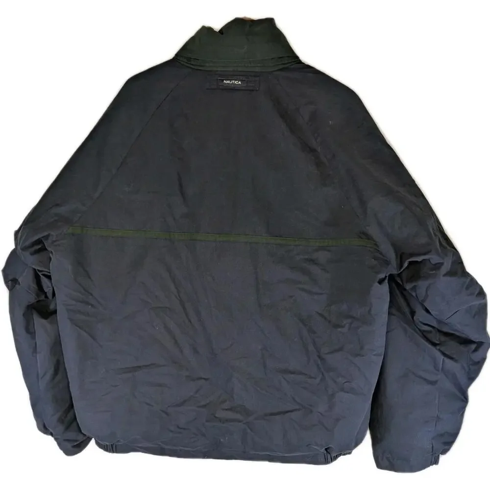 Vintage Nautica Jacket Mens Xxl Reversible‎ Duck Down Puffer Coat Outdoor
